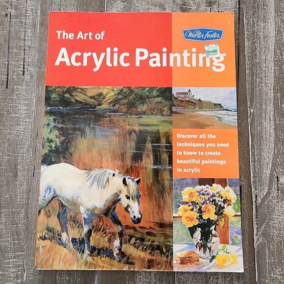 Set Of 3 Acrylic Painting Art Books Landscape Hardcover Softcover Educational - Picture 5 of 11